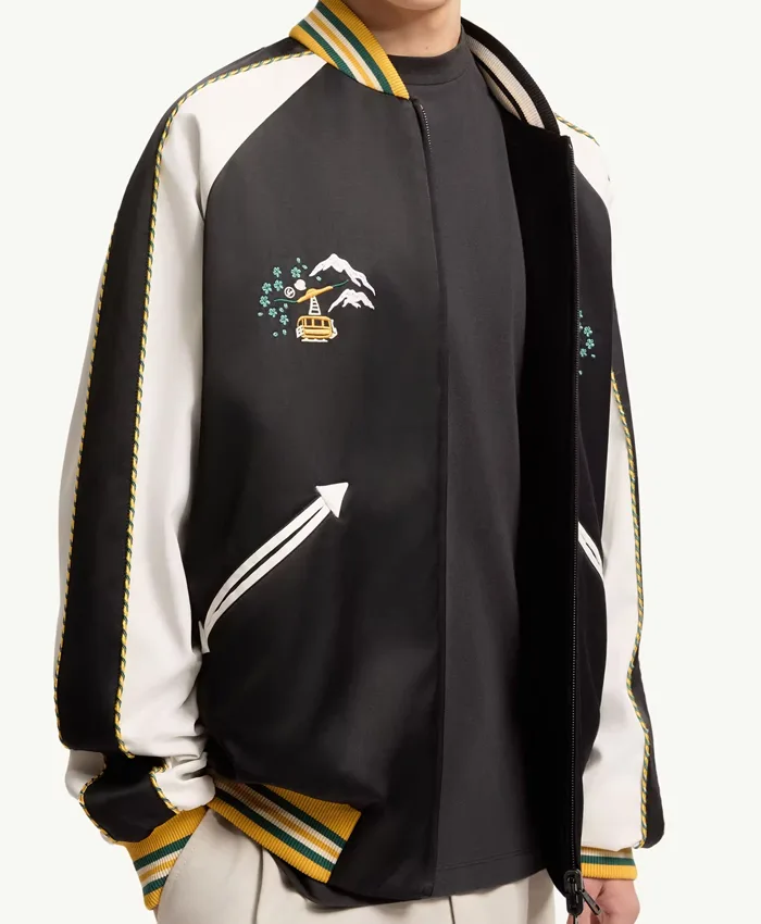 Shop Moncler x Fragment Yūgō Satin Souvenir Jacket