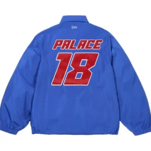 Shop Palace x Ebbets Atoms 18 Blue Nylon Coach Jacket