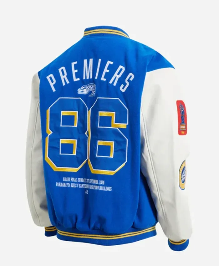 Shop Parramatta Eels 1986 Premiers Varsity Jacket