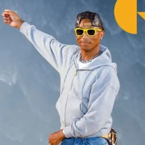 Shop Pharrell Williams PFW 2026 Grey Hoodie