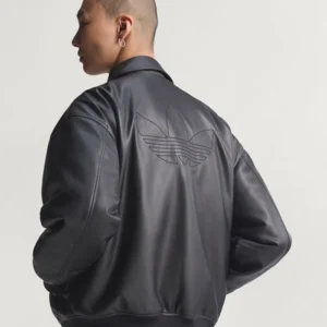 Shop Premium Essentials Pleather Bomber Jacket