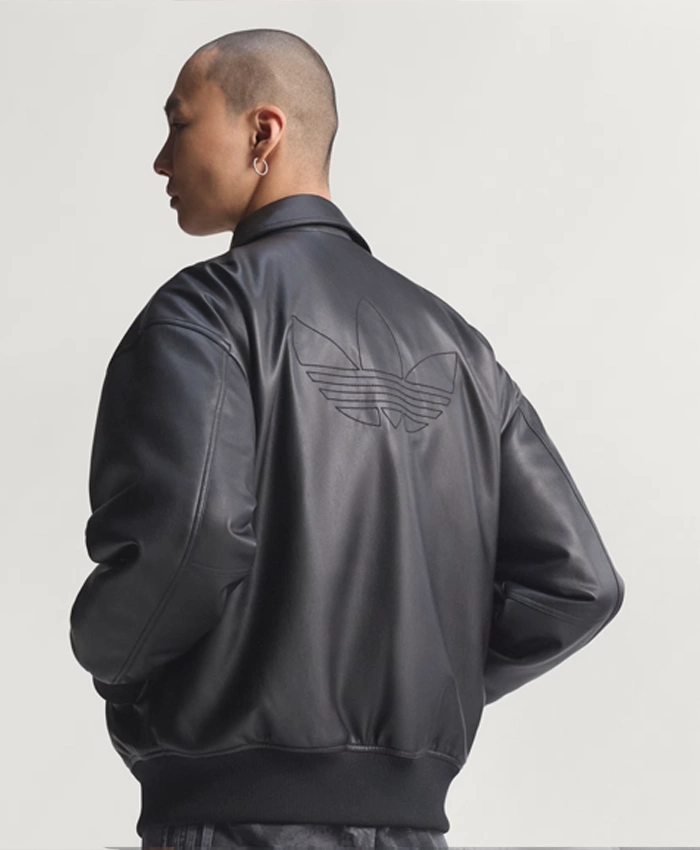 Shop Premium Essentials Pleather Bomber Jacket