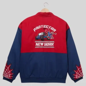 Shop Protector of New York Spider Man Peter Parker racing jacket