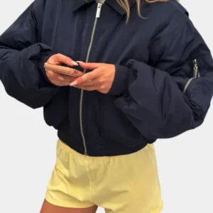 Shop Scarlet And Sam Bomber Blue Jacket