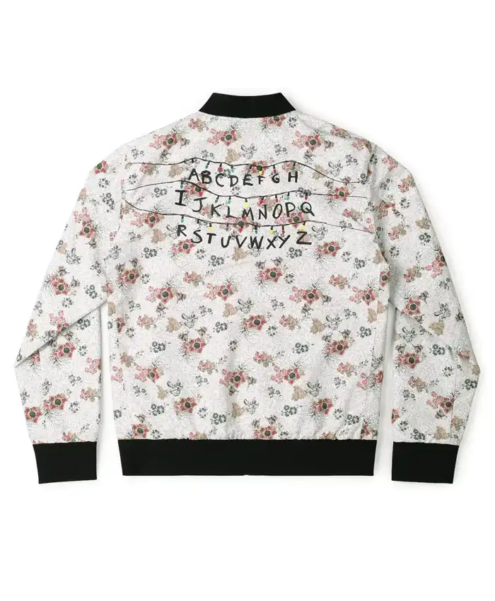 Shop Stranger Things Mind Flayer White and Black Cotton Jacket