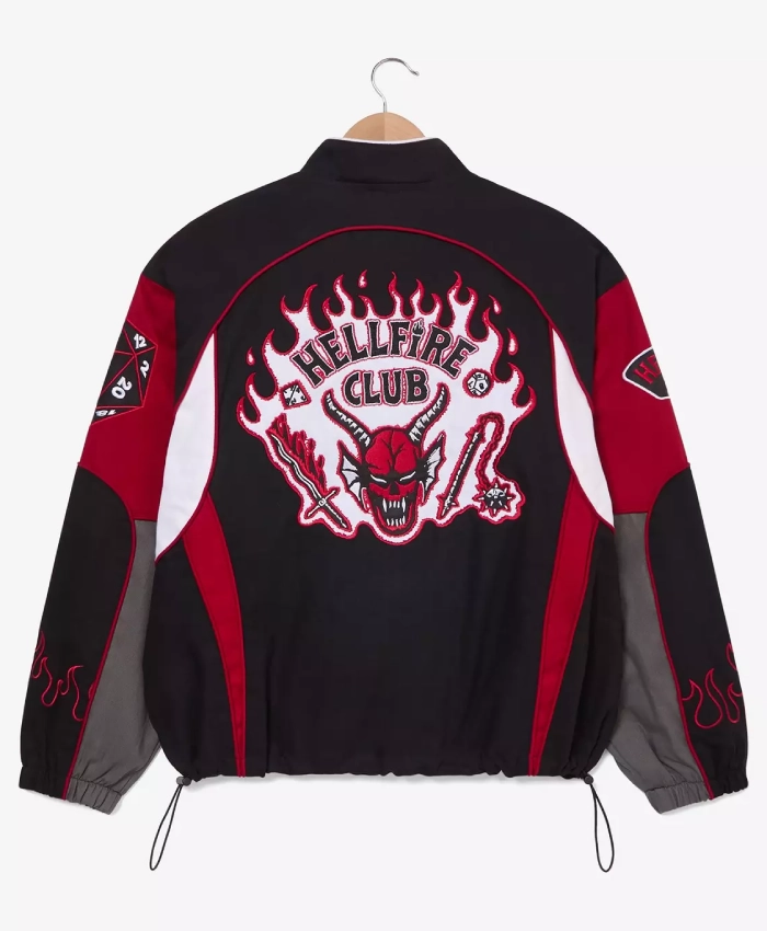 Shop Stranger Things Multicolor Club Moto Jacket