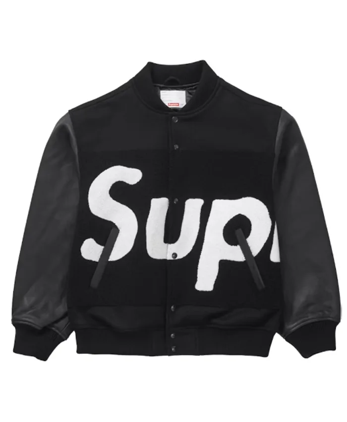 Shop Supreme Big Logo Chenille Varsity Jacket