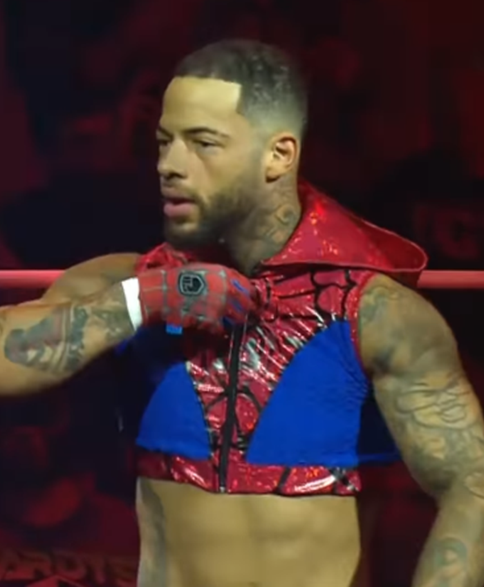 Shop TNA Lockdown 2026 Trey Miguel Spider Man Vest