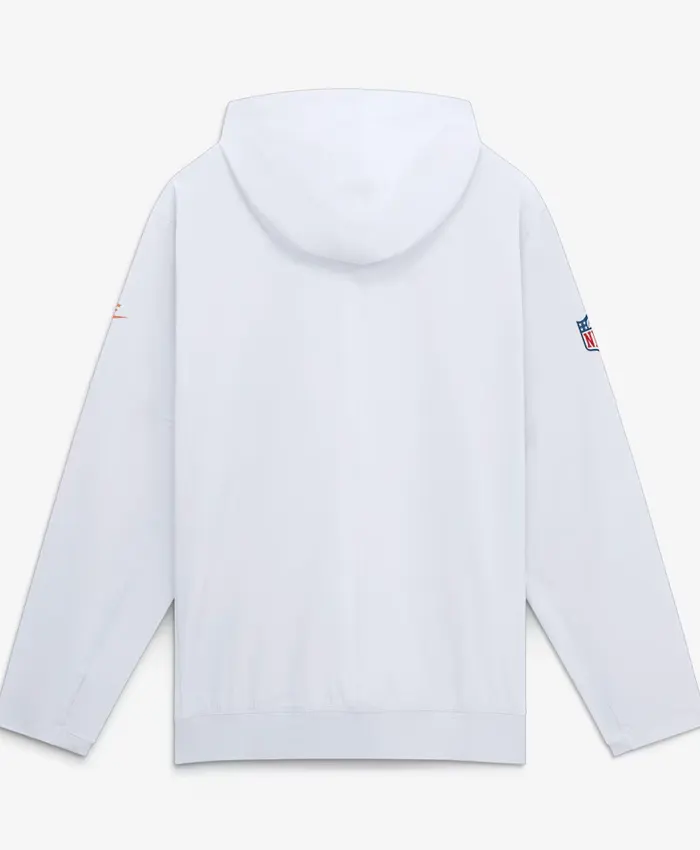 Shop Tampa Bay Buccaneers Nike Sideline White Anorak Half-Zip Hooded Jacket