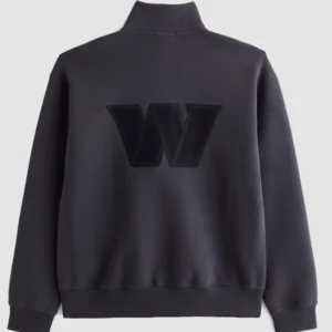 Shop Washington Commanders Abercrombie & Fitch Half-Zip Sweatshirt