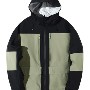 Snowboard Women’s Color Block Mountain Black-Green Jacket