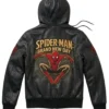 Spider Man Brand New Day Hooded Leather Jacket