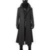 Spider Man Long Black Wool Trench Coat