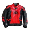 Spider Man Racing Motorbike Leather Jacket