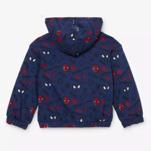 Spider Man Red and Navy Blue Hooded Jacket For Sale