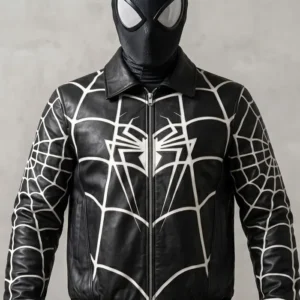 Spider-Man Web Symbiote Black Bomber Jacket