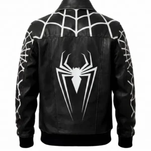 Spider-Man Web Symbiote Black Bomber Jacket Shop Now