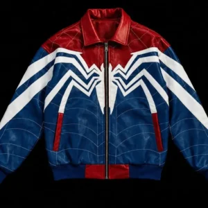 SpiderMan Leather Bomber Jacket