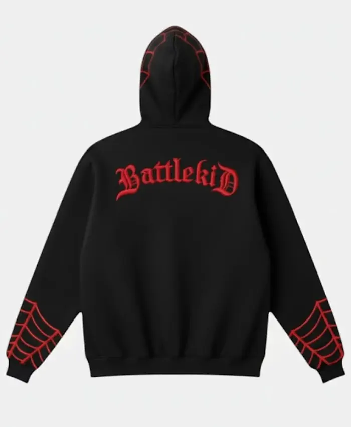 Spiderman Black Hoodie Full ZIP Up For sale