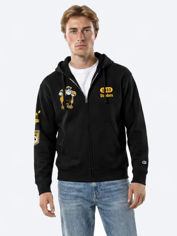 Steelers Disney x Champion Captain Hook All-Star Full-Zip Hoodie