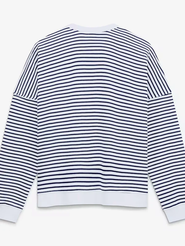 Striped French Terry Sweatshirt