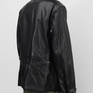 Stüssy x Junya Watanabe Black Zip Leather Jacket Shop Now