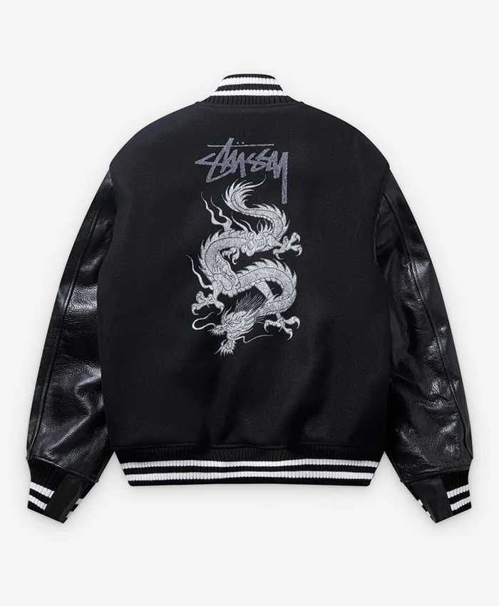 Stüssy x Junya Watanabe Man Black Dragon Print Jacket