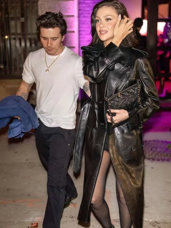 Stylish Black Leather Outerwear