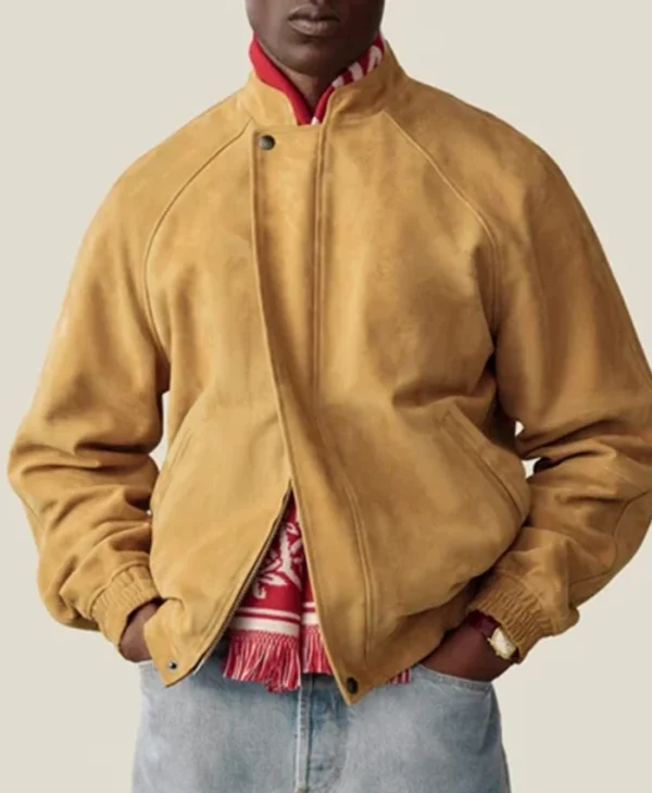 Suede Cafe Racer Jacket
