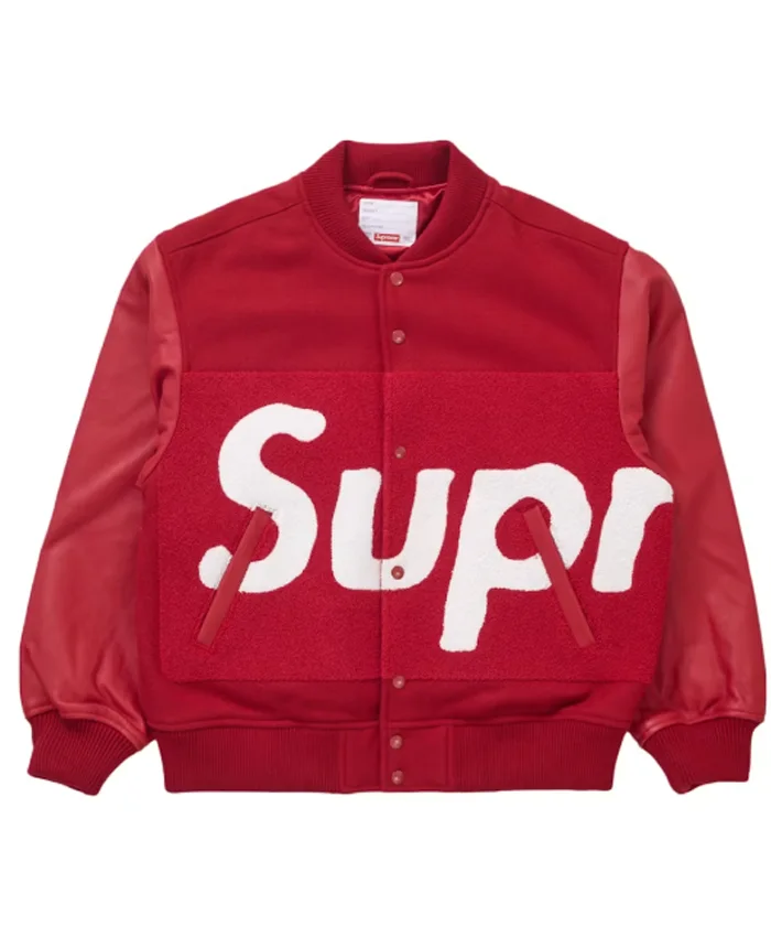 Supreme Big Logo Chenille Varsity Jacket Buy Now
