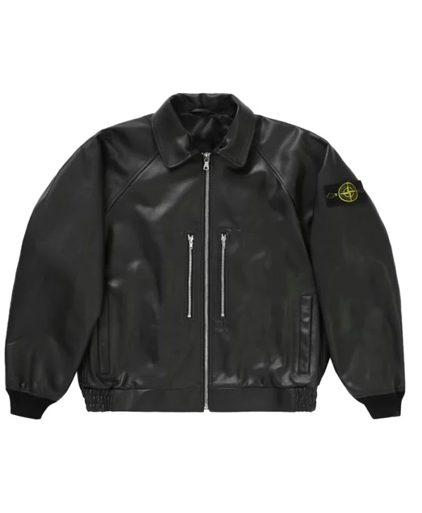Supreme Leather Bomber Jacket