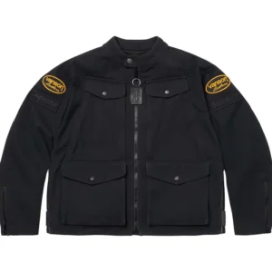 Supreme Vanson Leather Black Cordura Jacket