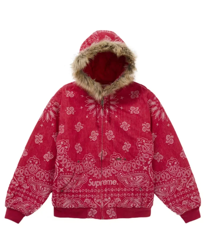 Supreme x Bandana Jacquard Hooded Jacket Available now