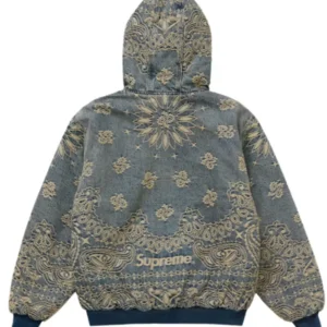 Supreme x Bandana Jacquard Hooded Jacket For Sale
