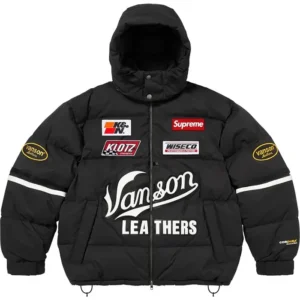 Supreme x Vanson Fall 2026 Black Cordura Down Jacket