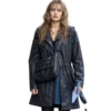 Sweetpea S02 2026 Ella Purnell Black Hooded Coat