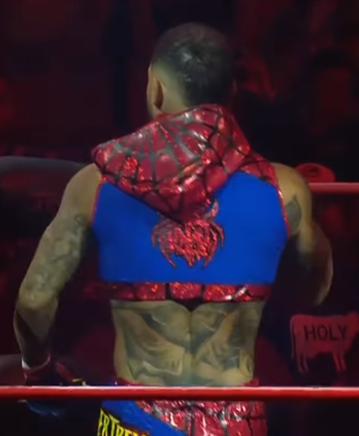 TNA Lockdown 2026 Trey Miguel Spider Man Vest Shop Now