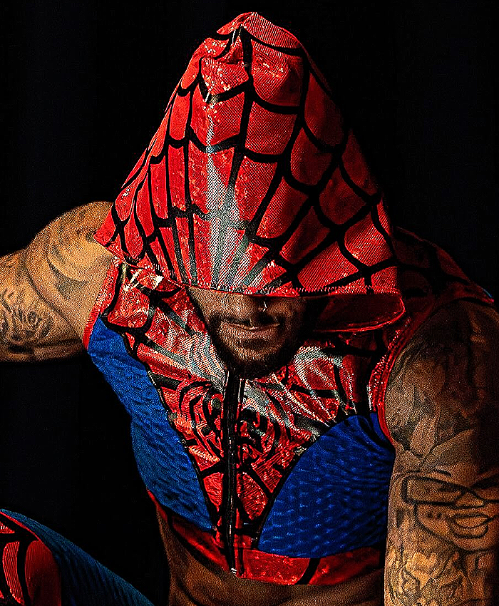 TNA Lockdown 2026 Trey Miguel Spider Man Vest