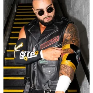 TNA Wrestler Mike Santana Bornnasty Leather Vest