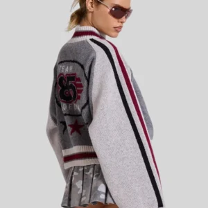Team 85 Knitted Bomber Jacket