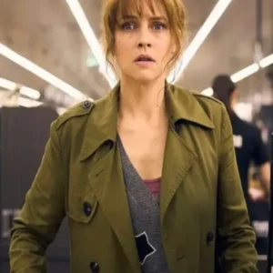 Teresa Palmer Green Coat