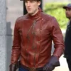 The Flash Teddy Sears Brown Leather Jacket