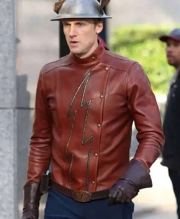 The Flash Teddy Sears Brown Leather Jacket