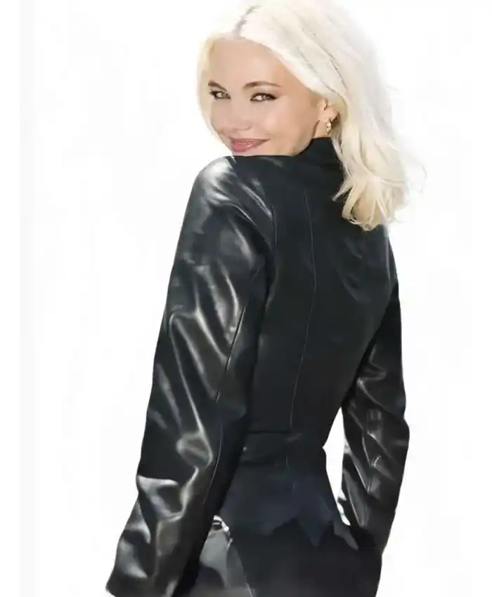 The Shards Hayes Warner Black Leather Jacket For Sale
