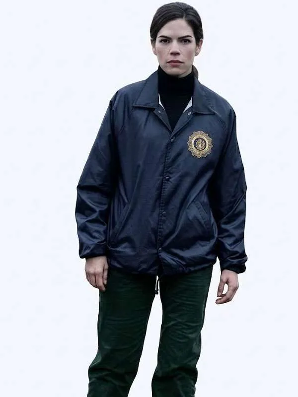 The Whisper Man 2026 Michelle Monaghan Blue Jacket