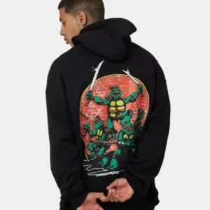 Thrift X Teenage Mutant Ninja Turtles OG Ninja Turtle Hoodie Black Available Now
