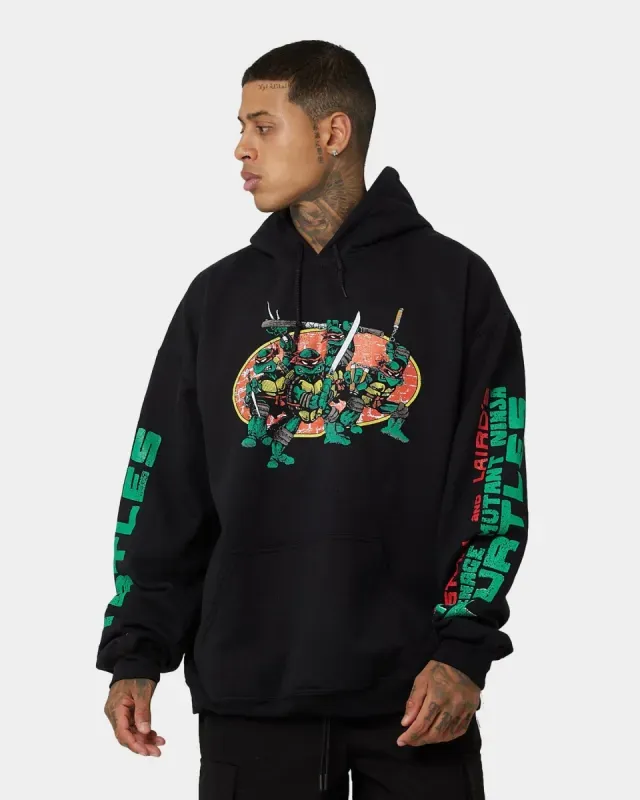 Thrift X Teenage Mutant Ninja Turtles OG Ninja Turtle Hoodie Black