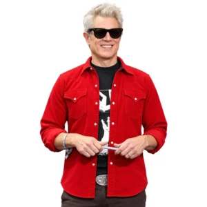 Tiny Fugitives 2026 Johnny Knoxville Red Shirt Jacket for sale