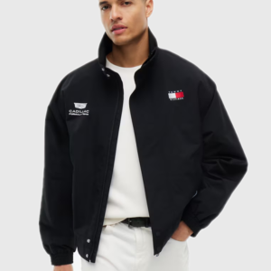Tommy Hilfiger Cadillac F1 Team Graphic Black Flag Jacket
