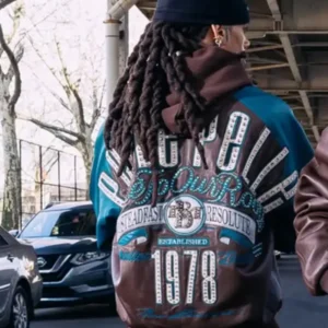 True To Our Roots Brown Leather Jacket